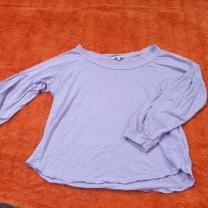 Splendid purple bell sleeve tee athleisure